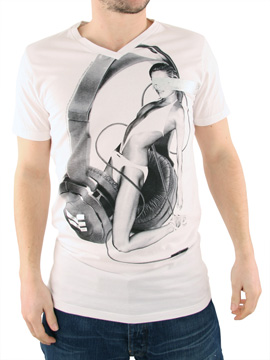 Gio Goi White Thearfone T-Shirt