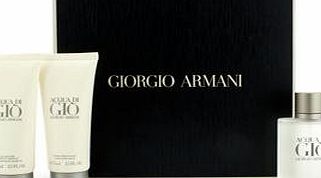 Giorgio Armani Acqua di Gio Men by Giorgio Armani Eau de Toilette Spray 50ml, Aftershave Balm 75ml 