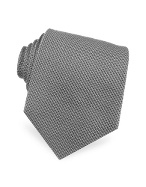 Giorgio Armani Dark Gray Jacquard Silk Tie
