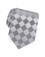 Giorgio Armani Diamond Checked Jacquard Silk Tie