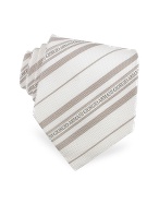 Giorgio Armani Signature Stripe Jacquard Silk Tie
