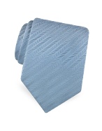 Giorgio Armani Solid Textured Stripes Jacquard Silk Tie