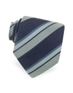Giorgio Armani Textured Bands Jacquard Silk Tie