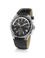 Black Stainless Steel Chronograph Watch