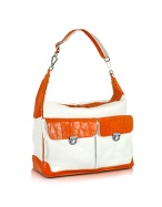 Giorgio Fedon 1919 City - Two-tone Croco Trim Messenger Bag