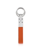 Orange and Black Nappa Calfskin Key Fob