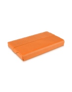 Orange Eco-leather Business Card Holder