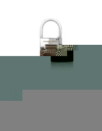 Spiga - Dark Brown Croco Stamped Leather Key Fob