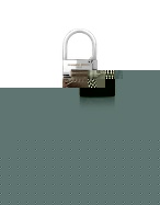 Spiga - Dark Brown Croco Stamped Leather Key Fob