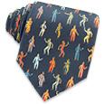 Giorgio Maraldi The Siena Palio Blue Printed Silk Tie