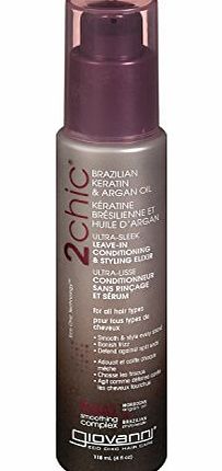 Giovanni Hair Care Products 2Chic Brazilian Keratin Argan Oil Collection Leave In Styling Elixir 120 ml