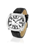 Giovine Atmosfera Black Python Strap Automatic Dress Watch