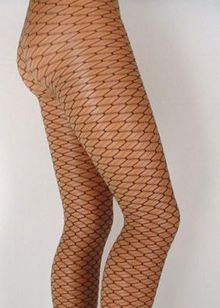 Fashion 2 tone honeycomb tights