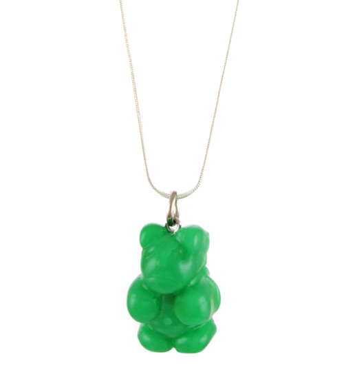 Girl From Blue City Green Gummy Bear Necklace from Girl From Blue City