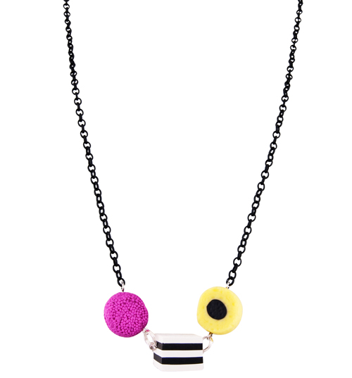 Liquorice Allsort Necklace from Girl From Blue
