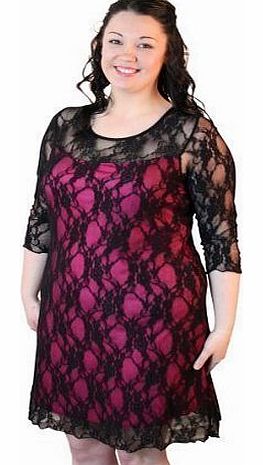 Girl Talk Plus Size Lace Bodycon Party Dress