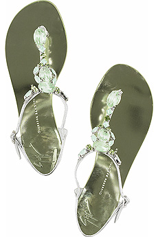 Giuseppe Zanotti Bejeweled flat sandals
