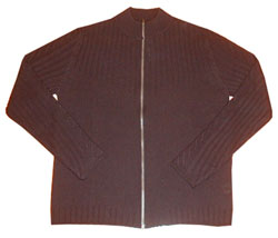 1/2 Zip ribbed cardigan