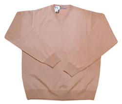 V-neck merino wool knit