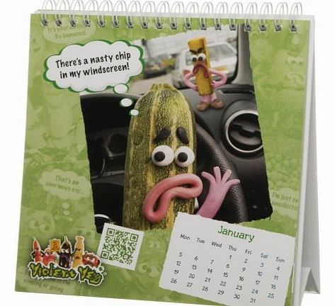 Glamour Girlz Violent Veg 2015 Desk Calendar