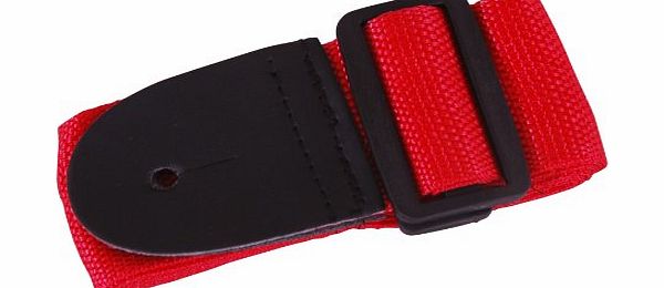 Gleam guitar strap 5 colours ideal for children kids 3/4 size guitars (Cherry RED)