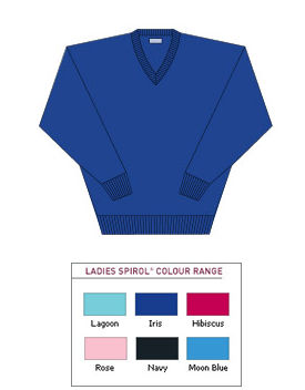 glenbrae Golf Ladies Spirol V-Neck Sweater