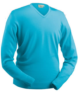 Golf Sweater Fine Merino Kingfisher