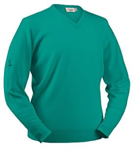 glenbrae Golf Sweater Spirol Lambswool Glacier