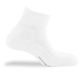 Mens 2 Pair Glenmuir Lincoln Half Cushion Antibacterial Sock White