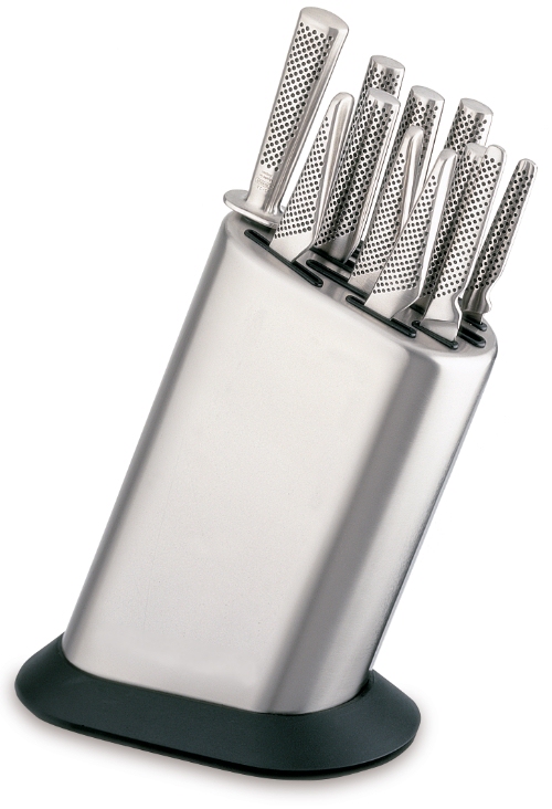 Global 11 Slot Block with Knives Plain