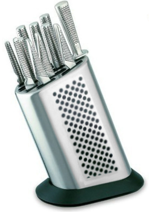 Global 11 Slot Dotted Block with Knives