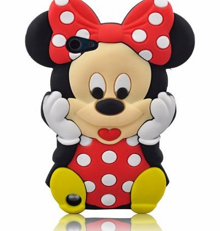 Global Ipod Touch 5 Red Lovely Minnie Silicone Case Cover for Apple iPod Touch 5th Generation