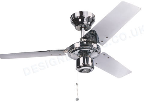 Kroma 36 inch chrome finish ceiling fan.