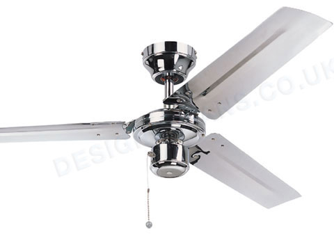 Kroma 48 inch chrome finish ceiling fan.