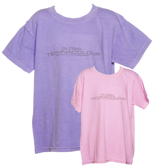 Global Technacolour Kids Purple To Pink Heat Sensitive T-Shirt from