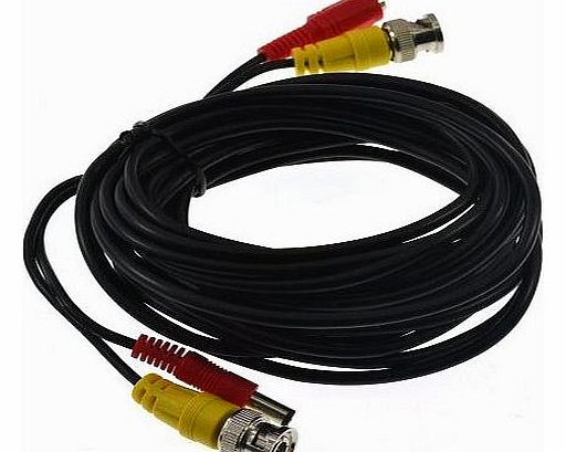 Globalebuy 5M CCTV Extension Cable BNC Video and Power 5 Meter Lead for Security Camera DVR