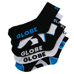 Globe Destroyer Crew 5 Sock pack - Black