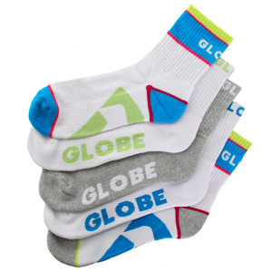 Globe Destroyer Crew 5 Sock pack - White