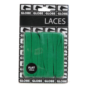 Globe Flat Laces Trainer laces - Kelly Green