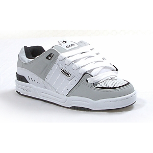Globe Fusion Skate Shoes - White/Black/Grey