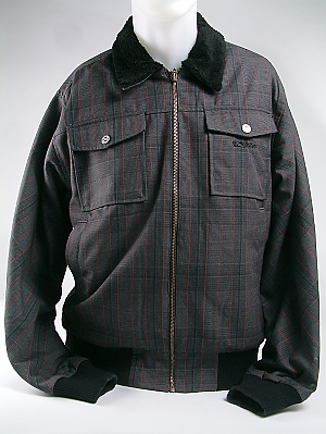 Globe GILMORE CHECK JACKET GB0-81708 - BLACK