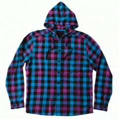 GLOBE Mens GLOBE Illted Hooded Shirt Black