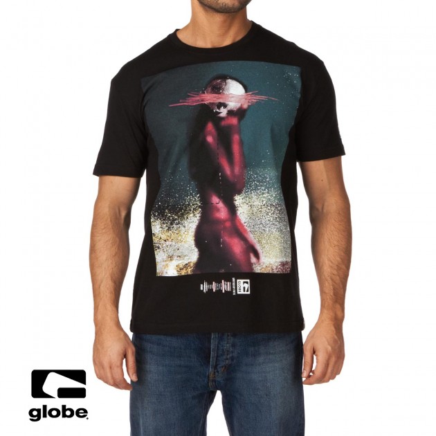 Globe Mens Globe Magenta T-Shirt - Black