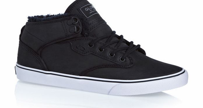Globe Mens Globe Motley Mid Shoes - Black Fur