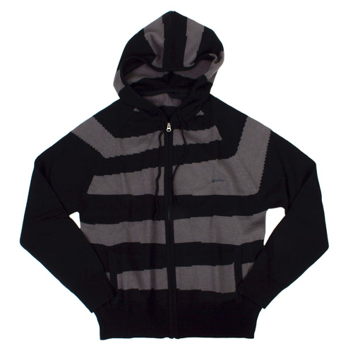 GLOBE Mens GLOBE Trippy F/zip Hoody Black/grey