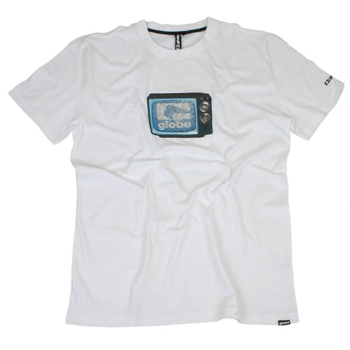 GLOBE Mens GLOBE Tv Tee White
