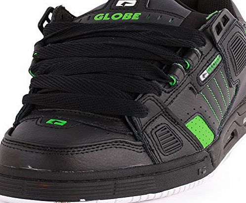 Globe Sabre Skate Suede amp; Leather Mens Trainers Black Green - 10