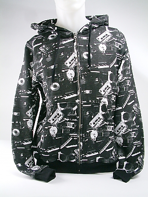 Globe SOUNDSYSTEM ZIP HOOD GB0-81318 - WHITE