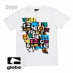 Globe T-Shirts - Globe Boys Beglo T-Shirt - White