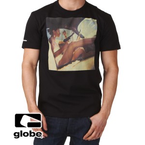 Globe T-Shirts - Globe Pulp T-Shirt - Black Bonnie